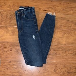 Zara ripped skinny jeans